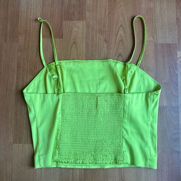 Lime Green Spaghetti Strap Top - Picture 2 of 4